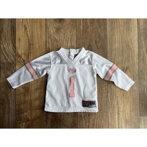 Kids Nike 12M White Pink Football Jersey Baby Girl
